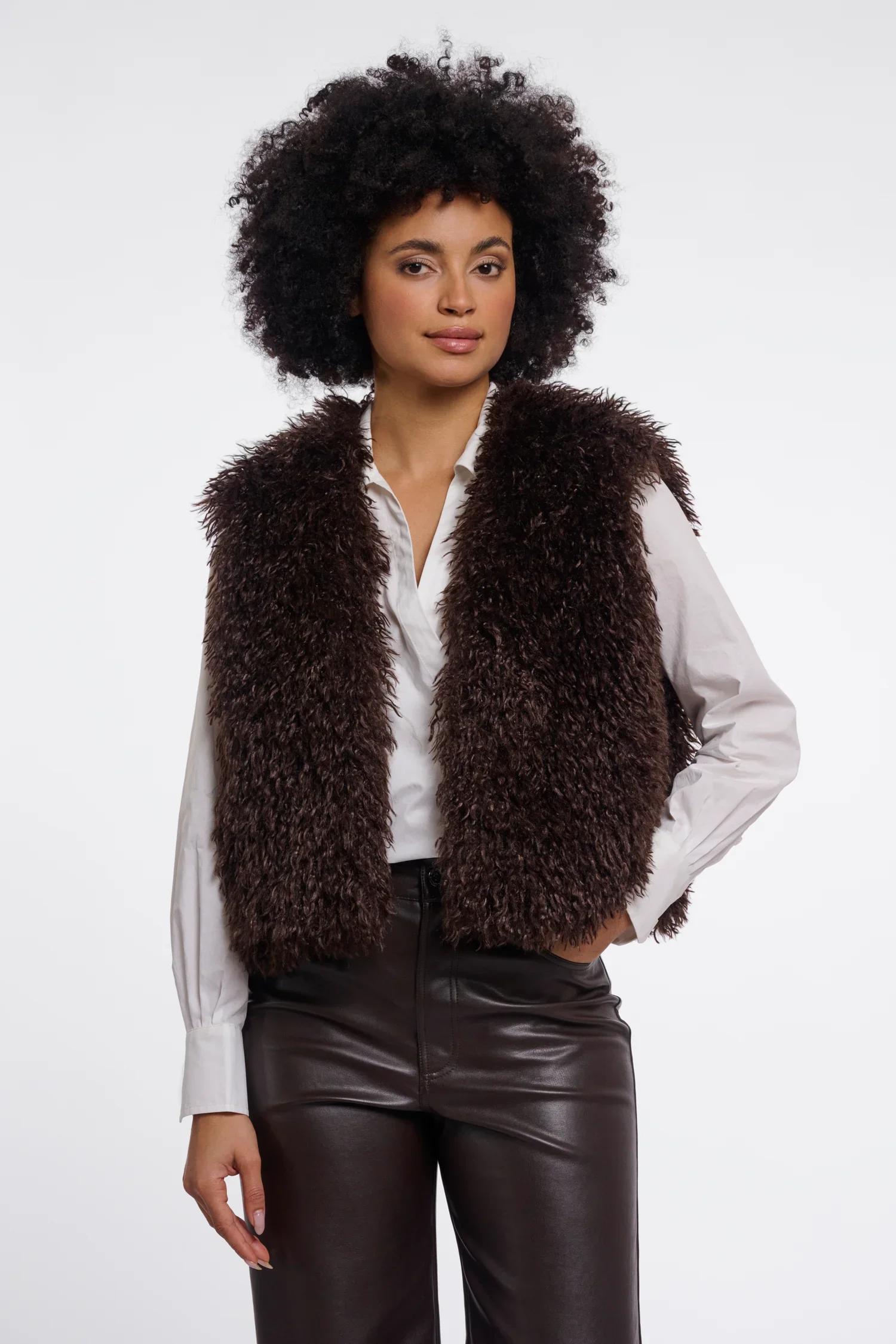 Rino & Pelle Brown Gilet Sense