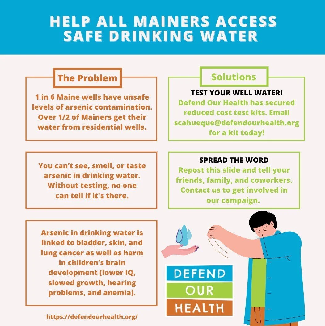 Defend Our Health: Arsenic Testing Campaign