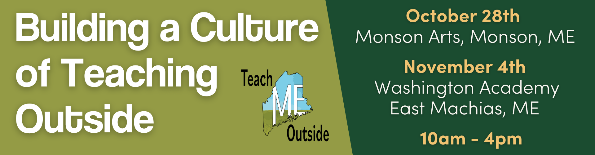 Building a Culture of Teaching Outside Workshop: Washington Academy, East Machias, ME