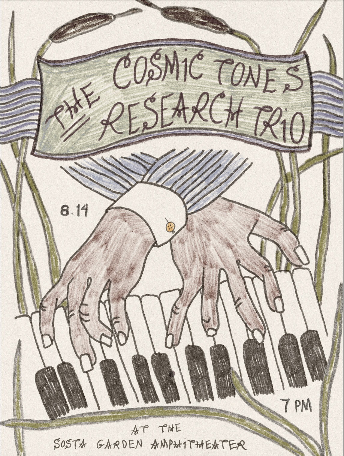 NEW DATE 8/14! (SOSTA) Summer Sounds: The Cosmic Tones Research Trio at Sosta Garden Amphitheater