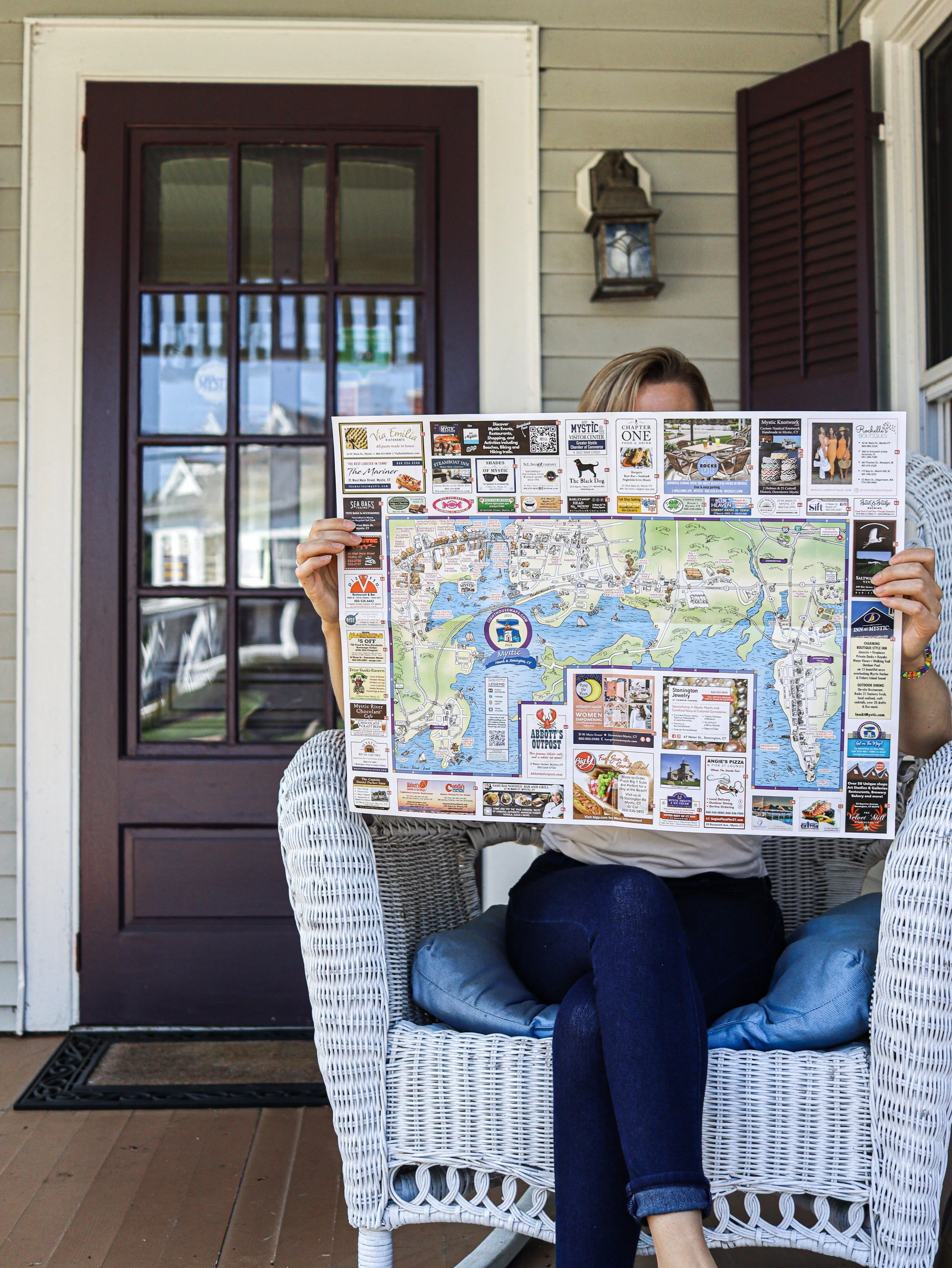 We're lucky to be surrounded by Mystic's amazing small businesses and must-visit spots. 🏘️🍽️

Find a local gems map and recommendations for the best lunch spots and shopping right here during your stay. Sit back on the porch and plan your perfect M