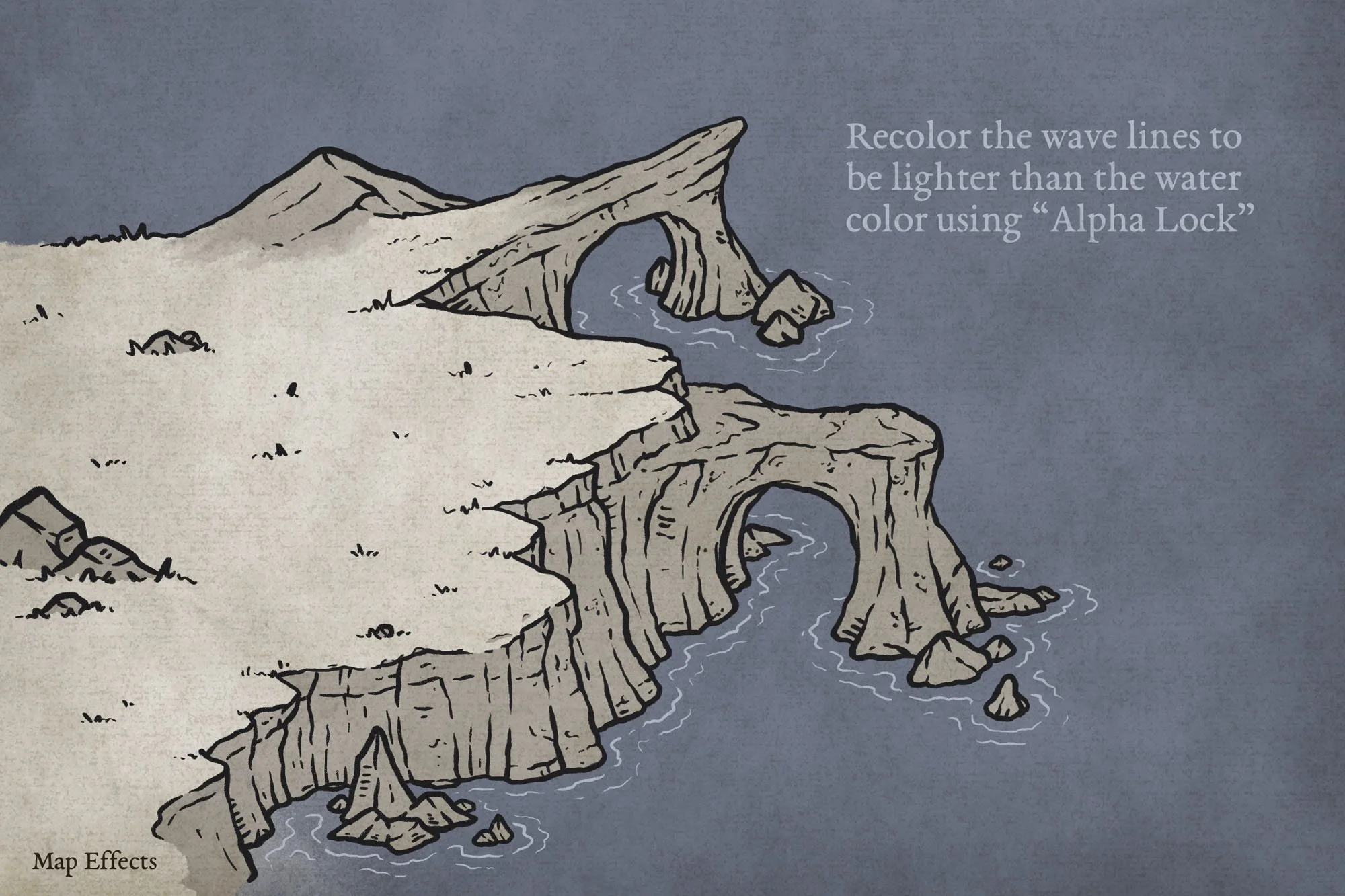 Block in the main colors