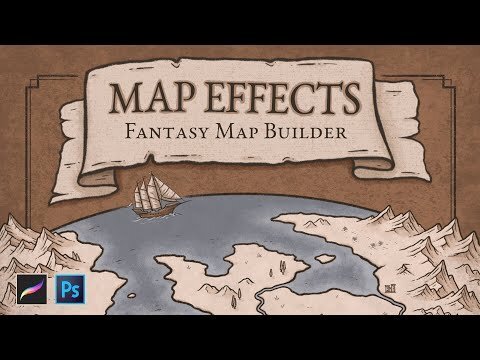 Creating Fantasy Maps Of Your Own With a Few Easy Clicks | Map Effects Photoshop Tutorial