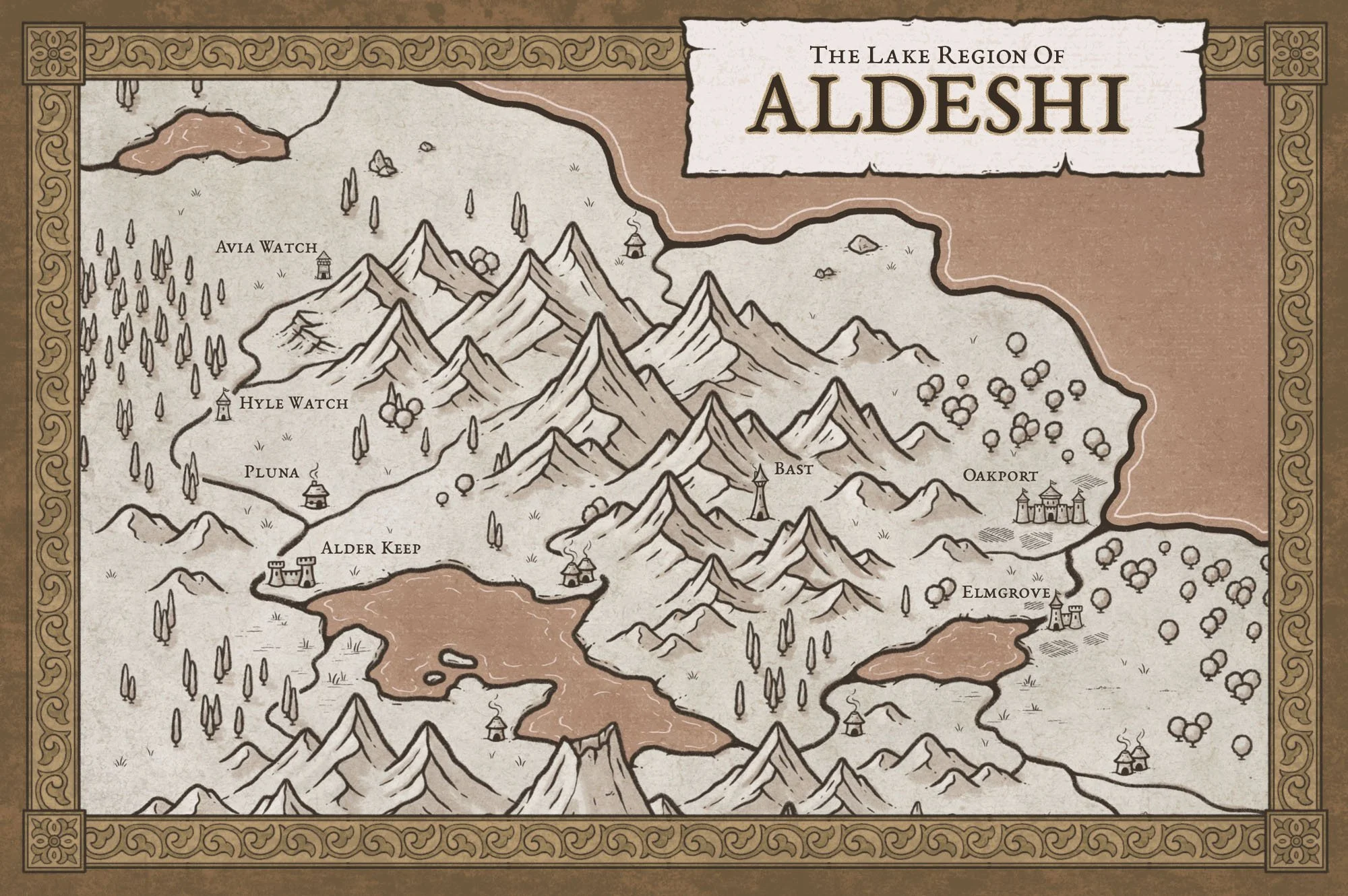 Fantasy Map Key Symbols