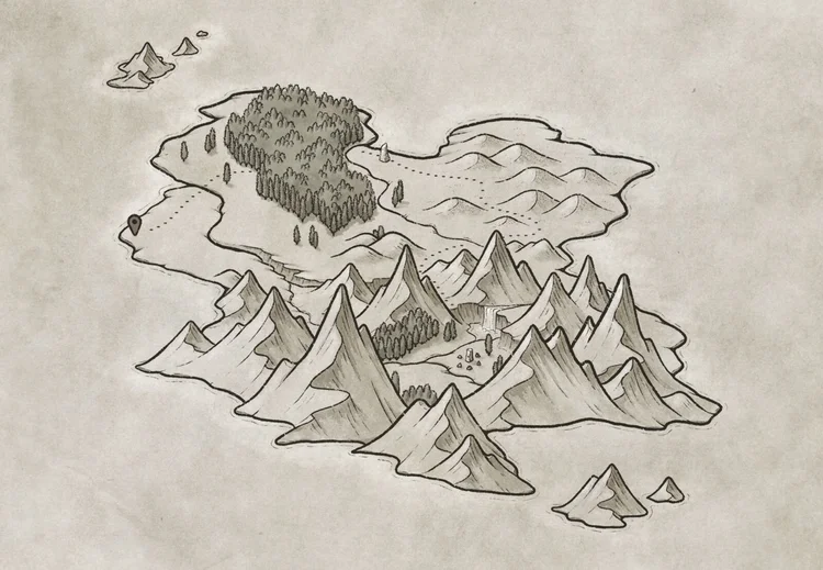 Modern Map Maker Essential Brushes for Procreate & Photoshop — Map Effects