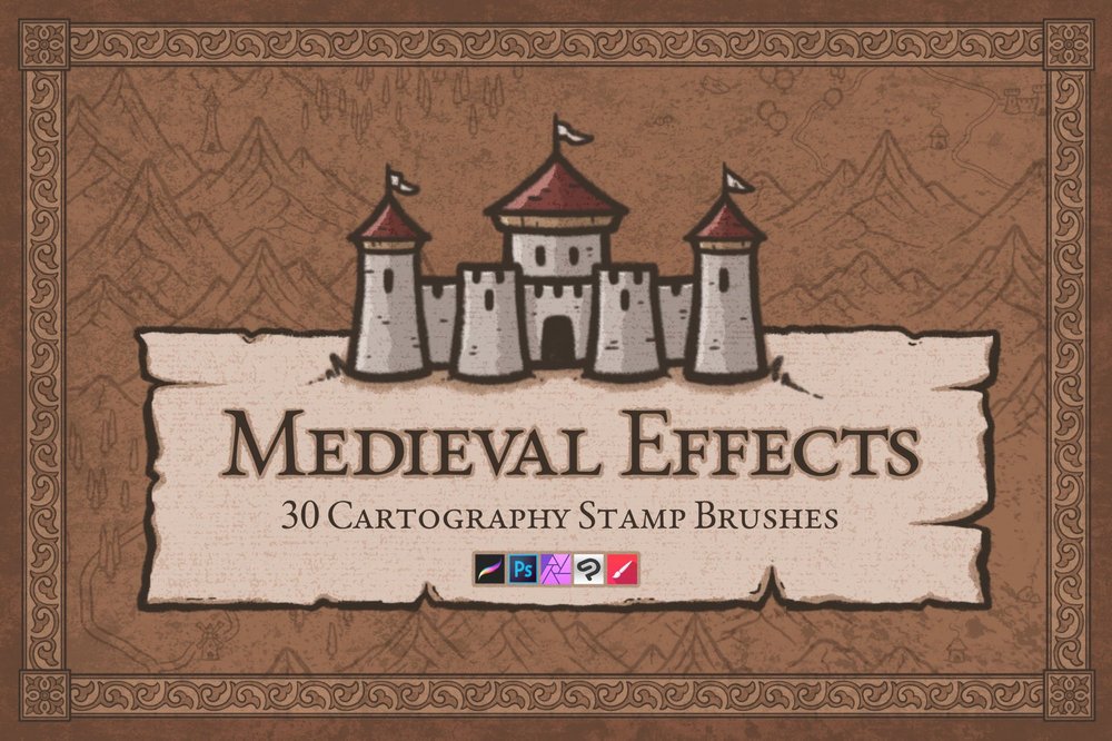 Medieval Icons for the Fantasy Map Builder — Map Effects