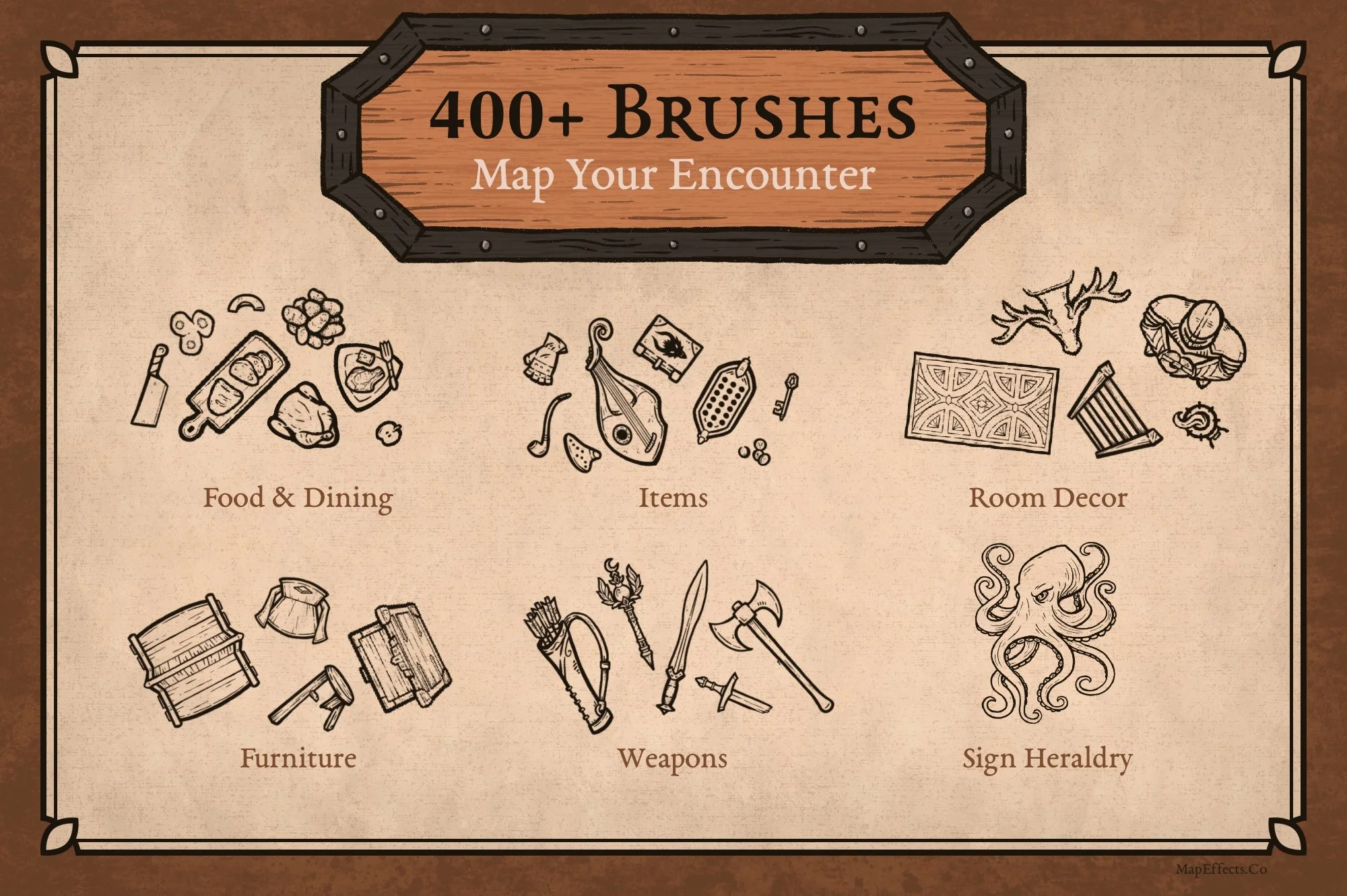 Inns & Taverns Map Builder for Your RPG Interior Maps — Map Effects