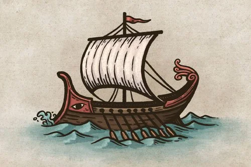 How to Draw a Ancient Greek Ship