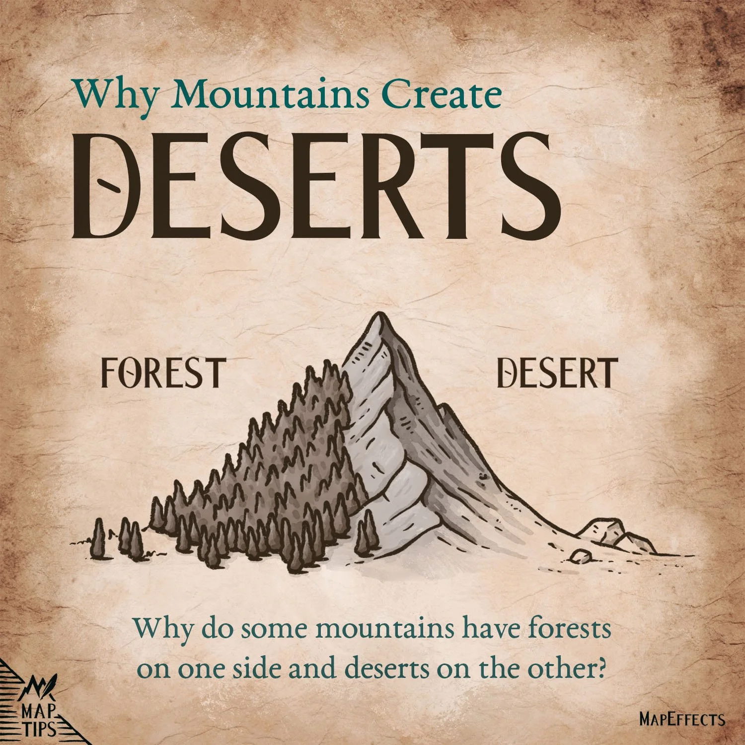 Placing Rain Shadow Deserts On Your Fantasy Maps