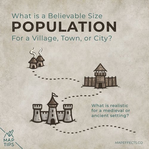 Believable Population Size for a City on Your Fantasy Map — Map