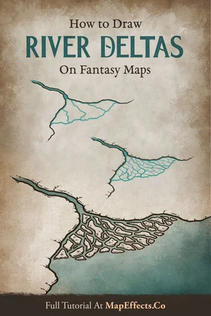 How To Draw River Deltas On Fantasy Maps Map Effects