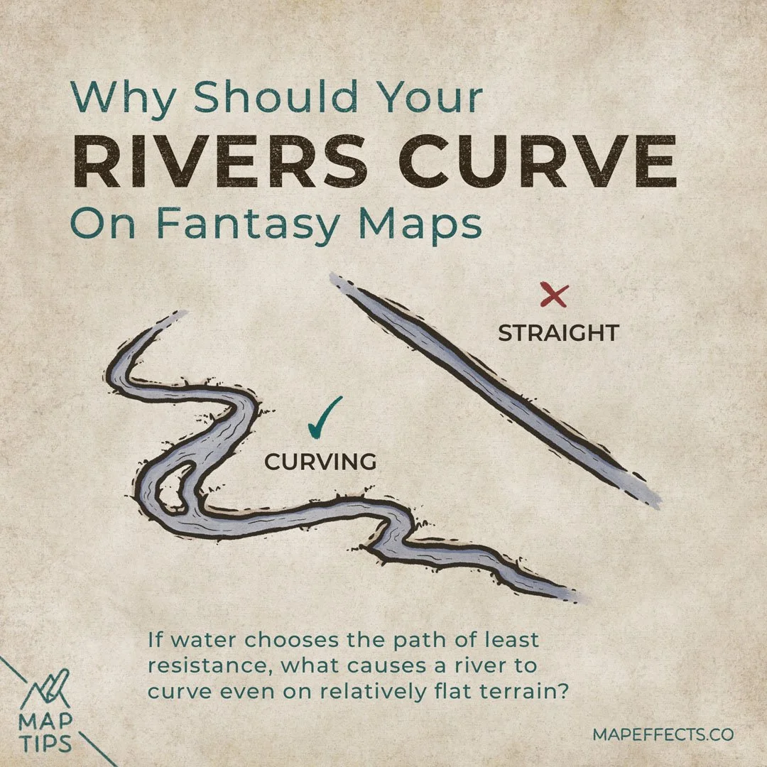 Meandering Rivers - Why Rivers Curve in Flat Terrain? — Map Effects