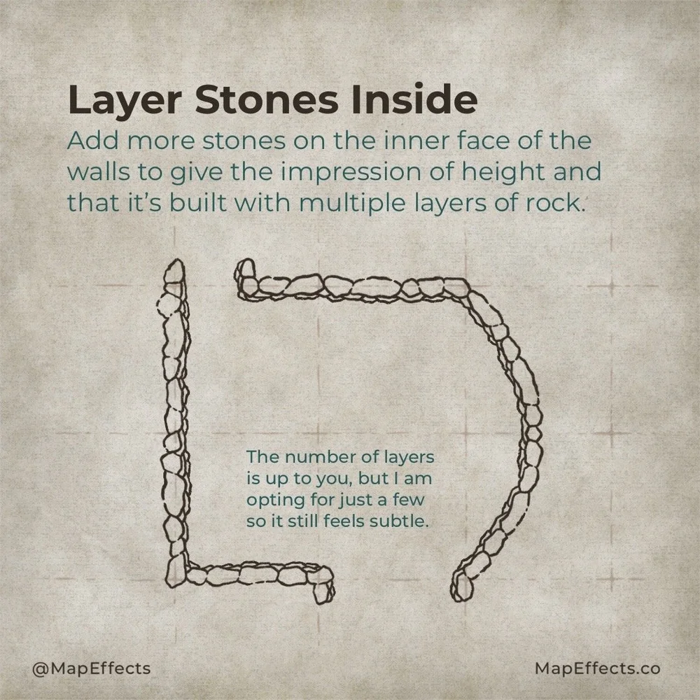 How to Draw Rough Stone Walls on Your Dungeon Maps — Map Effects