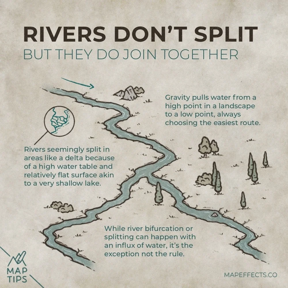 River Sins to Avoid on Your Fantasy Maps — Map Effects