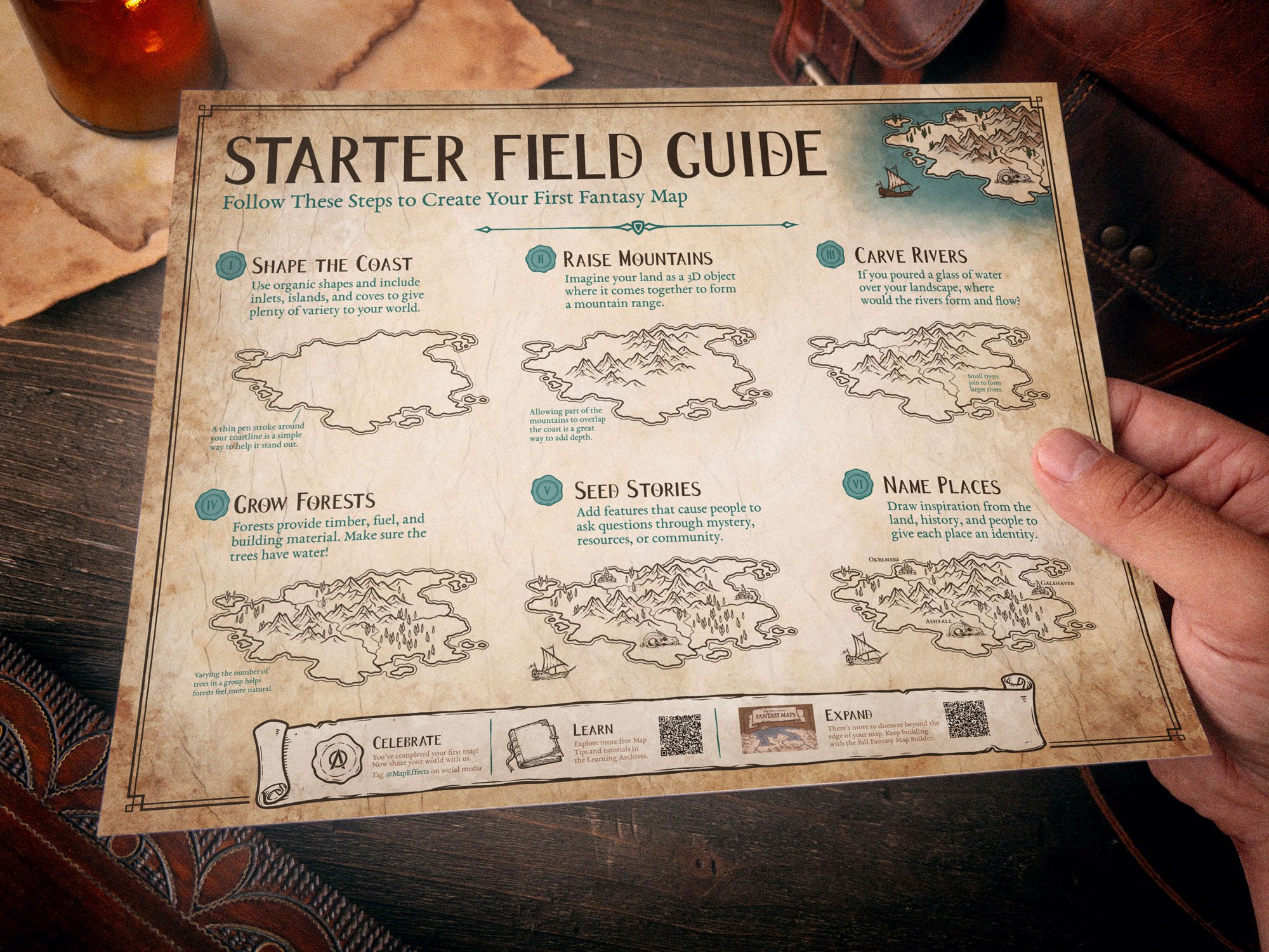 Starter Field Guide to Create Your First Fantasy Map - Free Resource