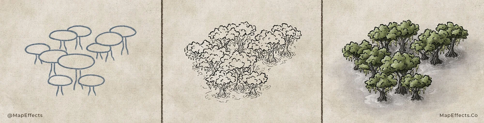 How to Draw Swamps on Fantasy Maps - Step by Step Tutorial — Map Effects