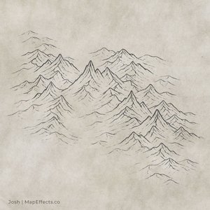 How to Draw Ridge-Line Mountains on Your Fantasy Maps — Map Effects