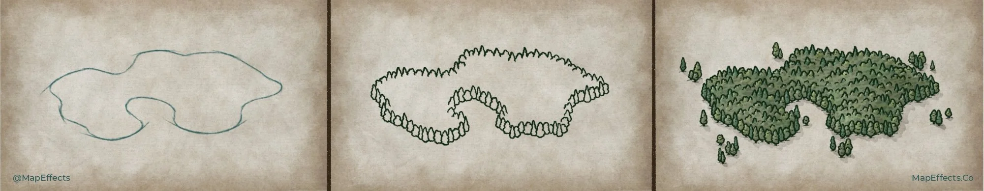 How to Draw Forests on Fantasy Maps Teaser