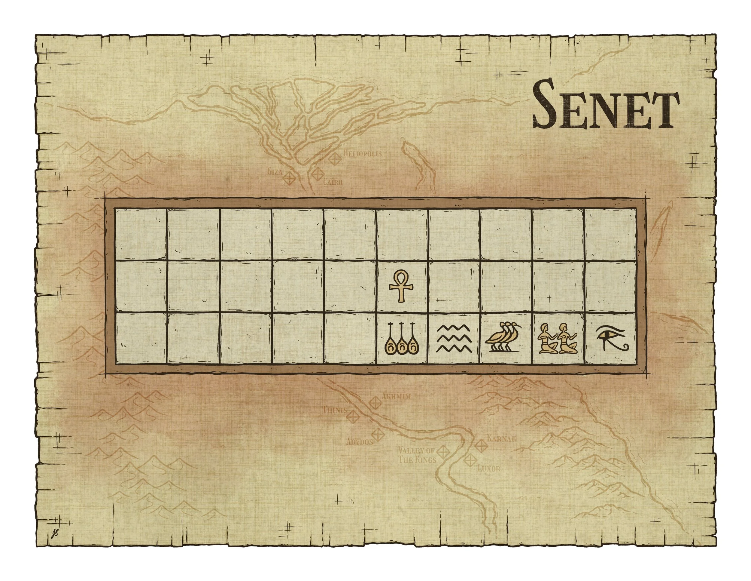Senet - Egypt Printable Board Game