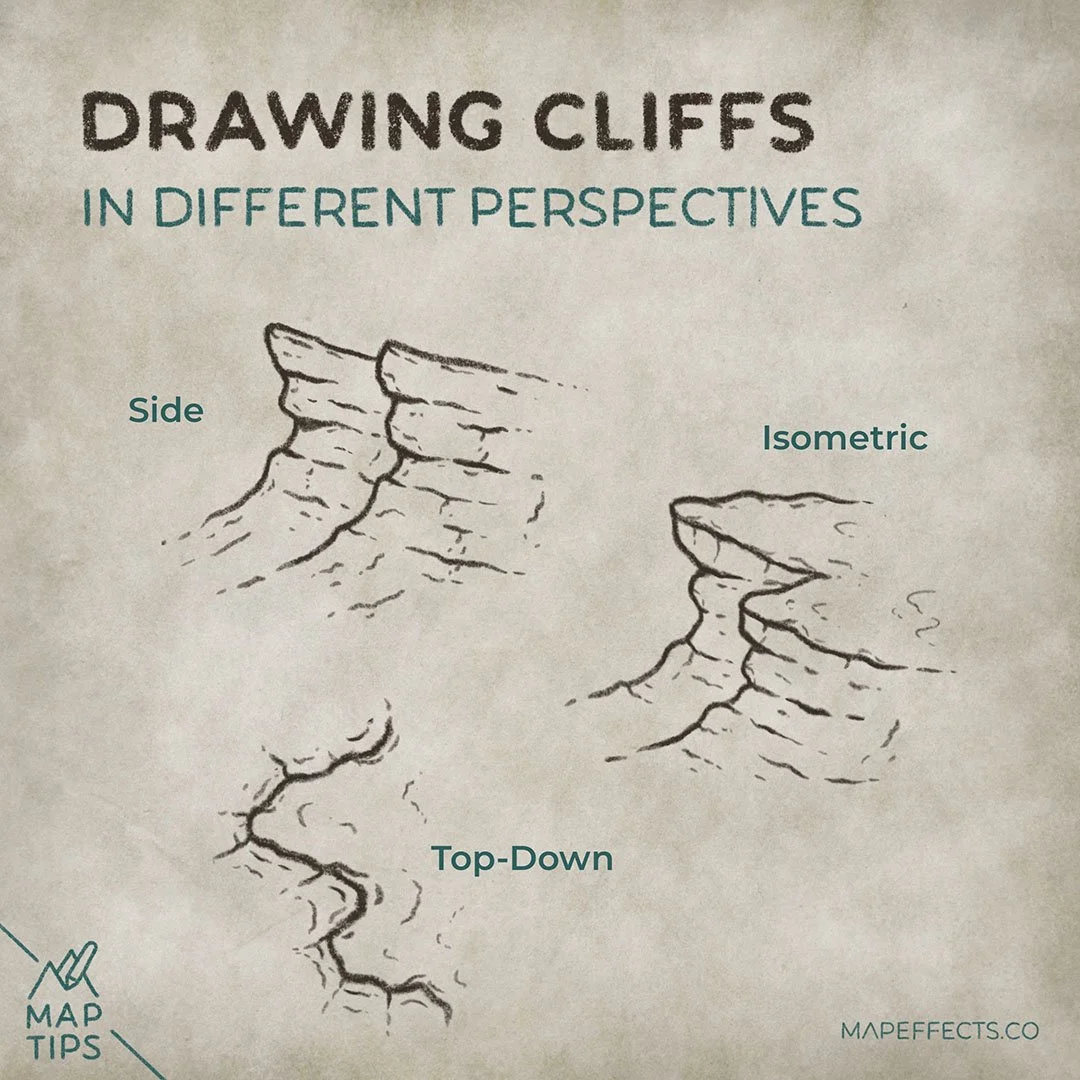 Drawing Cliffs in Different Perspectives - Cliff Perspective (1)