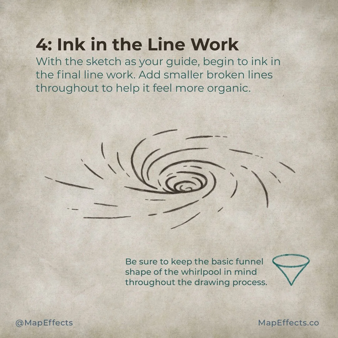 How to Draw a Whirlpool Vortex on Your Fantasy Maps — Map Effects