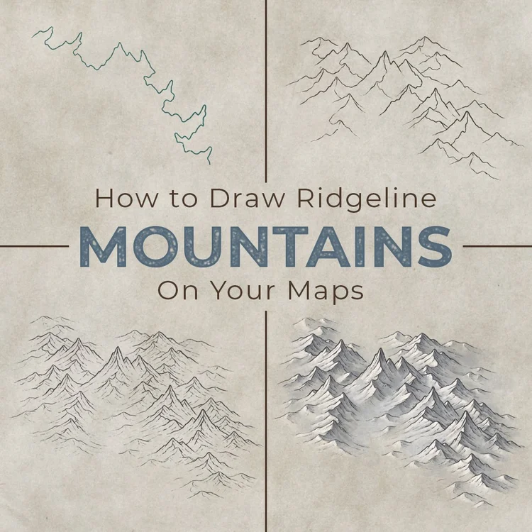 Adjusting Ridges for Mountain Height on Fantasy Maps — Map Effects