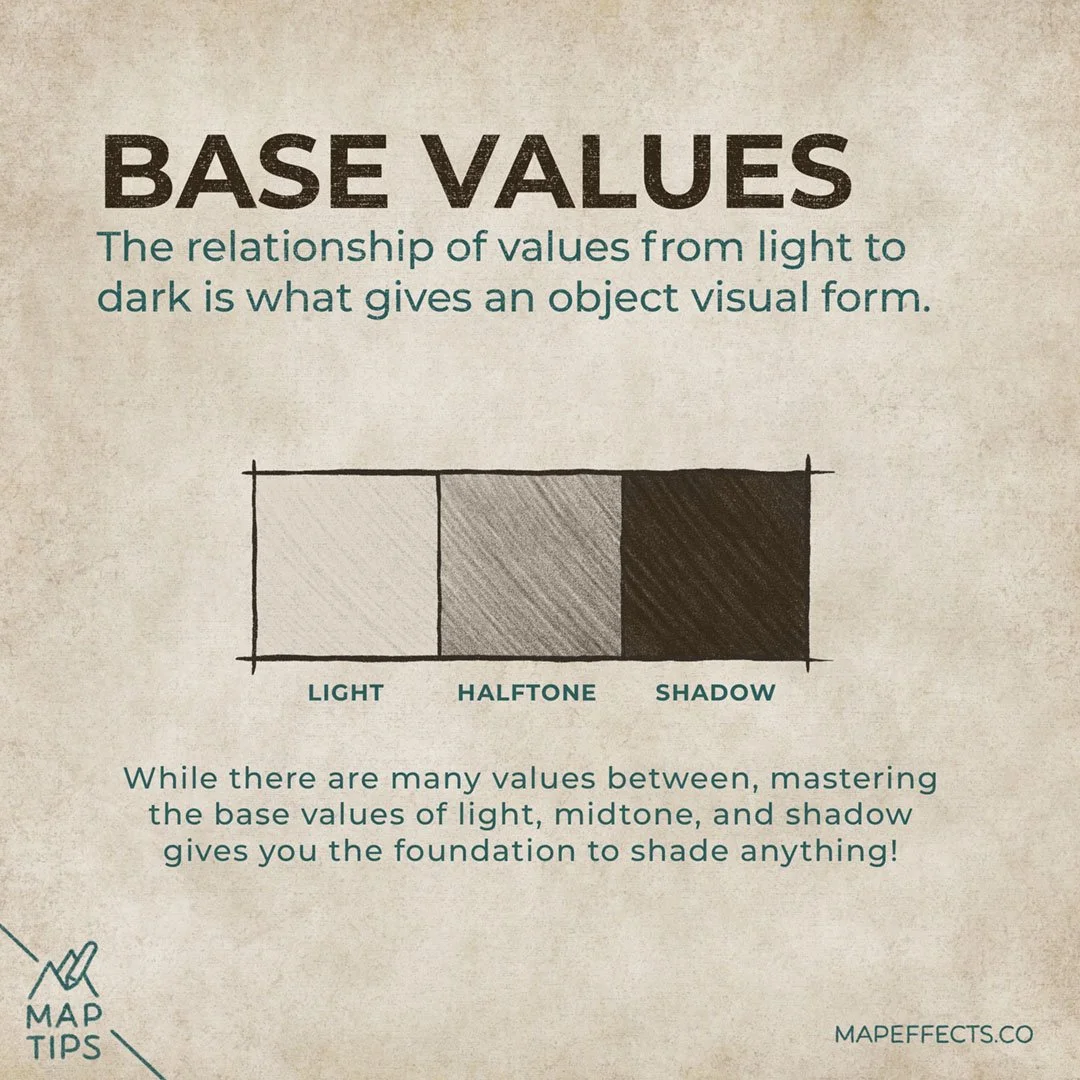 Shading Factor Map Mastering Value for Pencil Shading Your Fantasy Maps — Map Effects