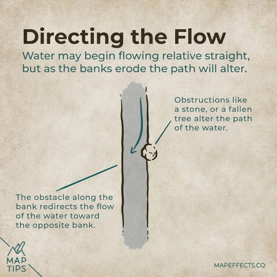 Turning Rivers Meandering Rivers - Why Rivers Curve in Flat Terrain? — Map Effects