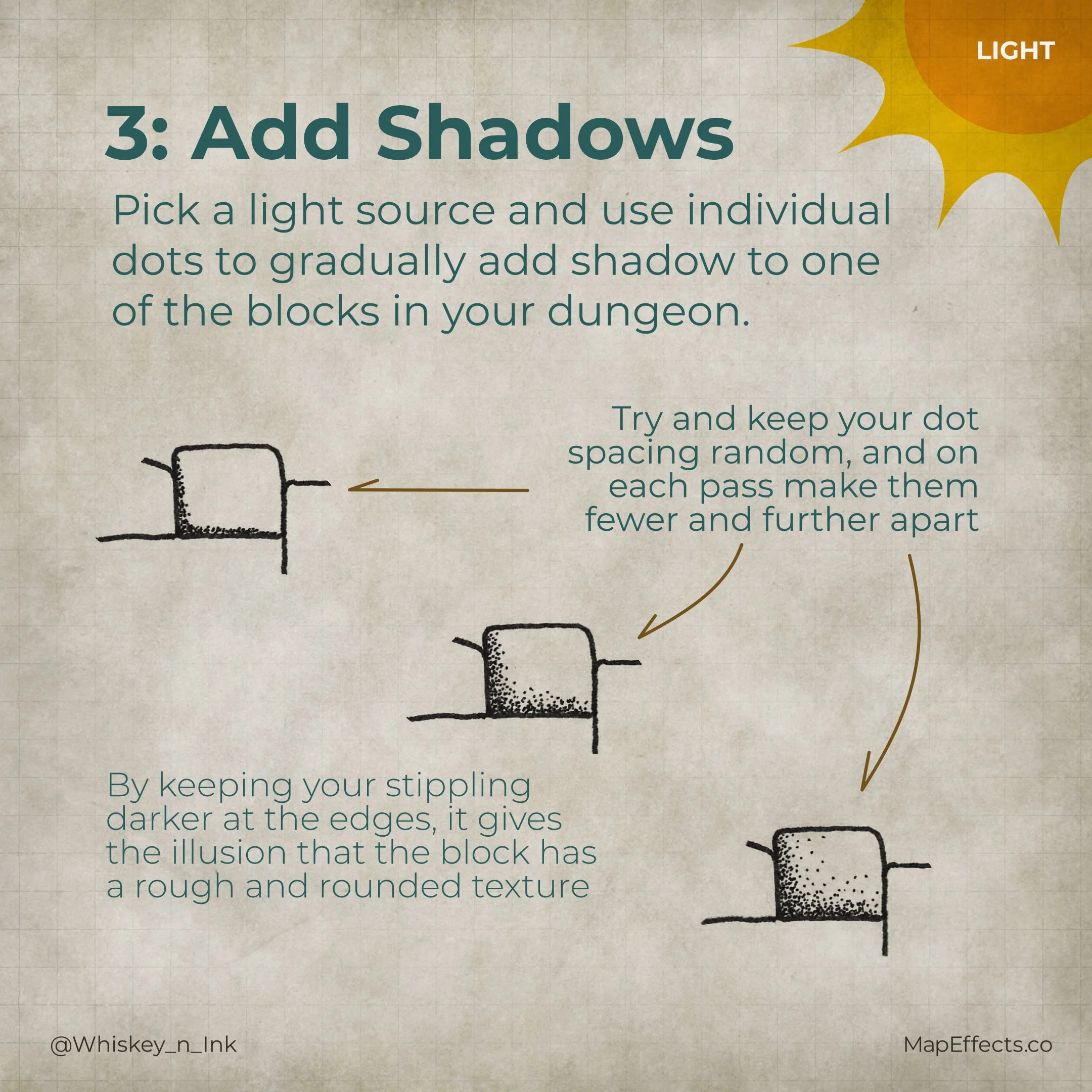 How to Add Shadow with Stippling Technique