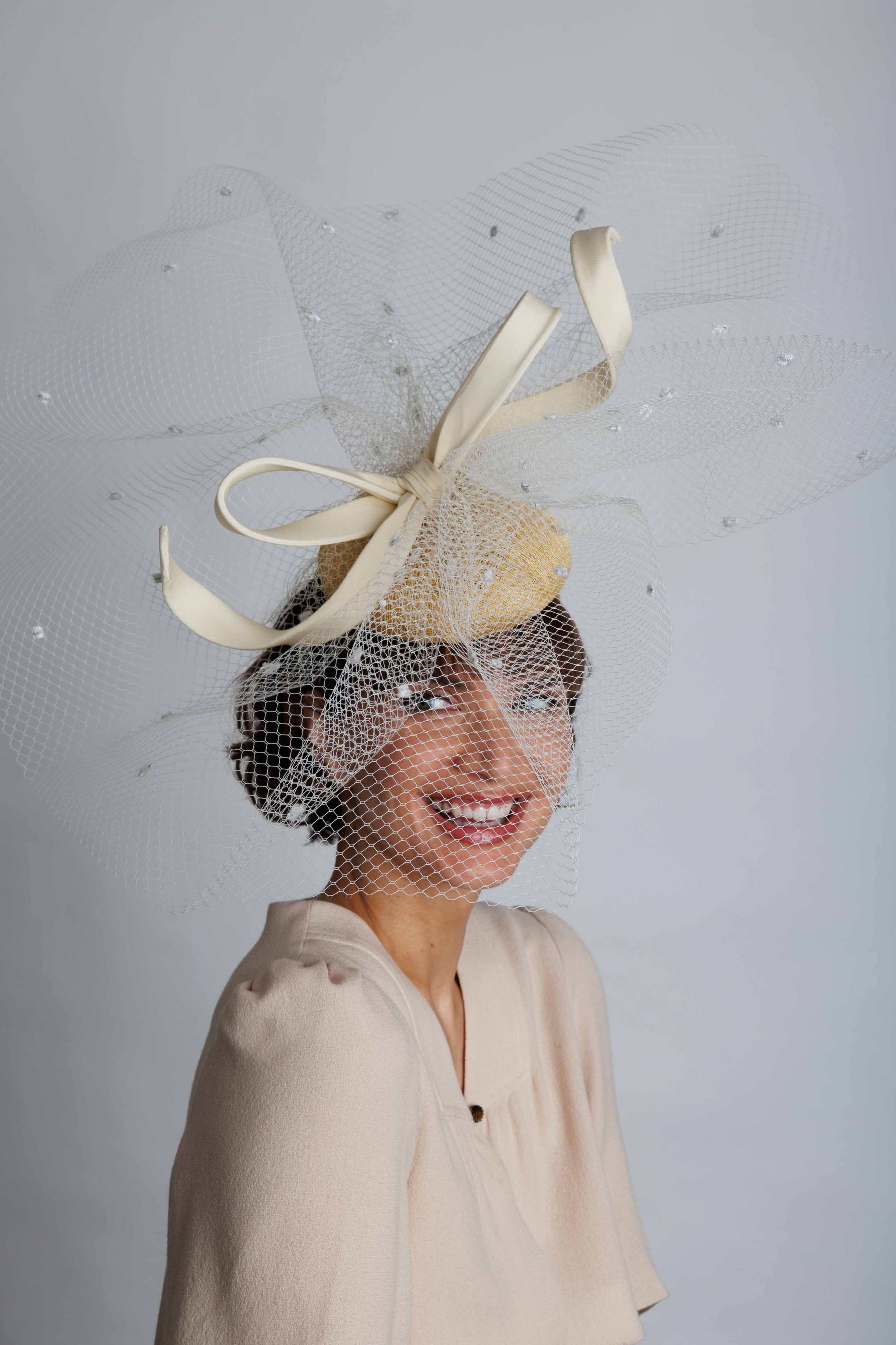 Bow Veil Beret