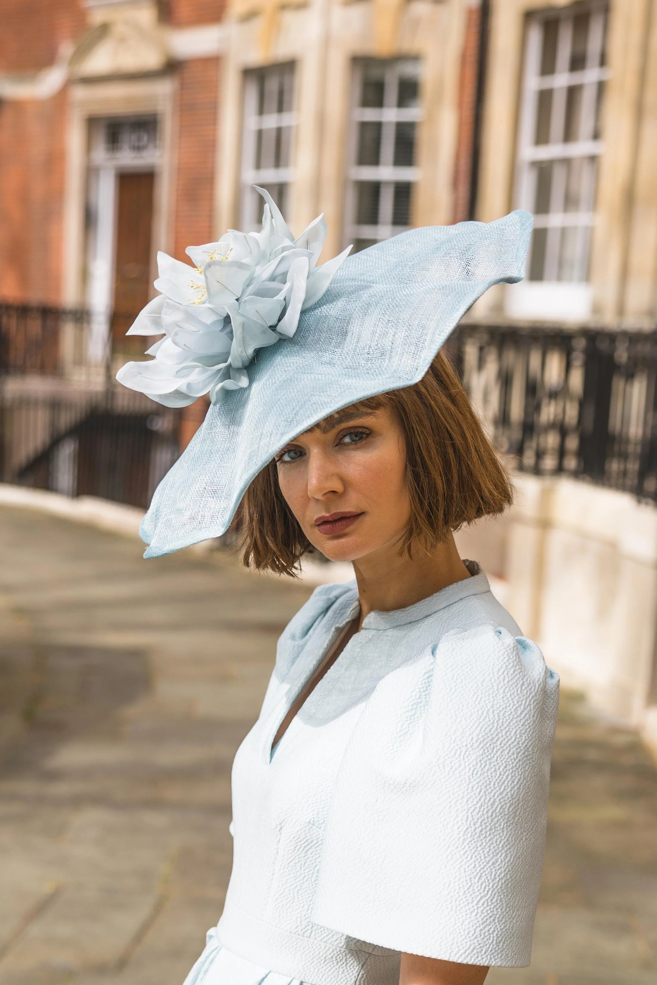 scalloped edge lily showstopper hat