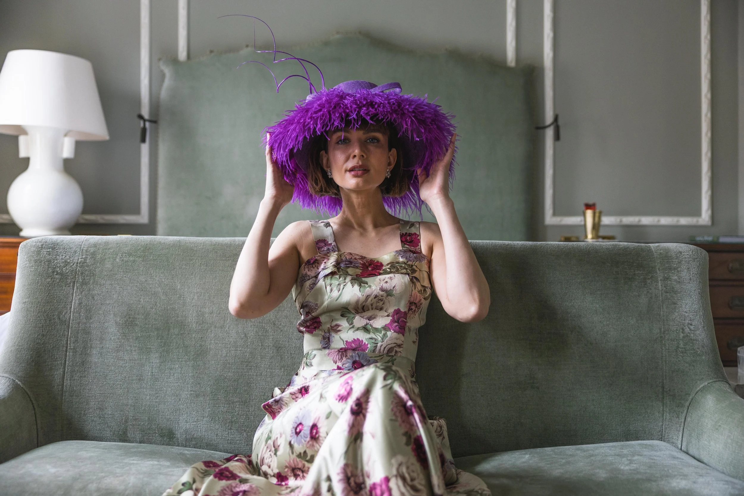 Ostrich Feather Brim Hat (4).jpg