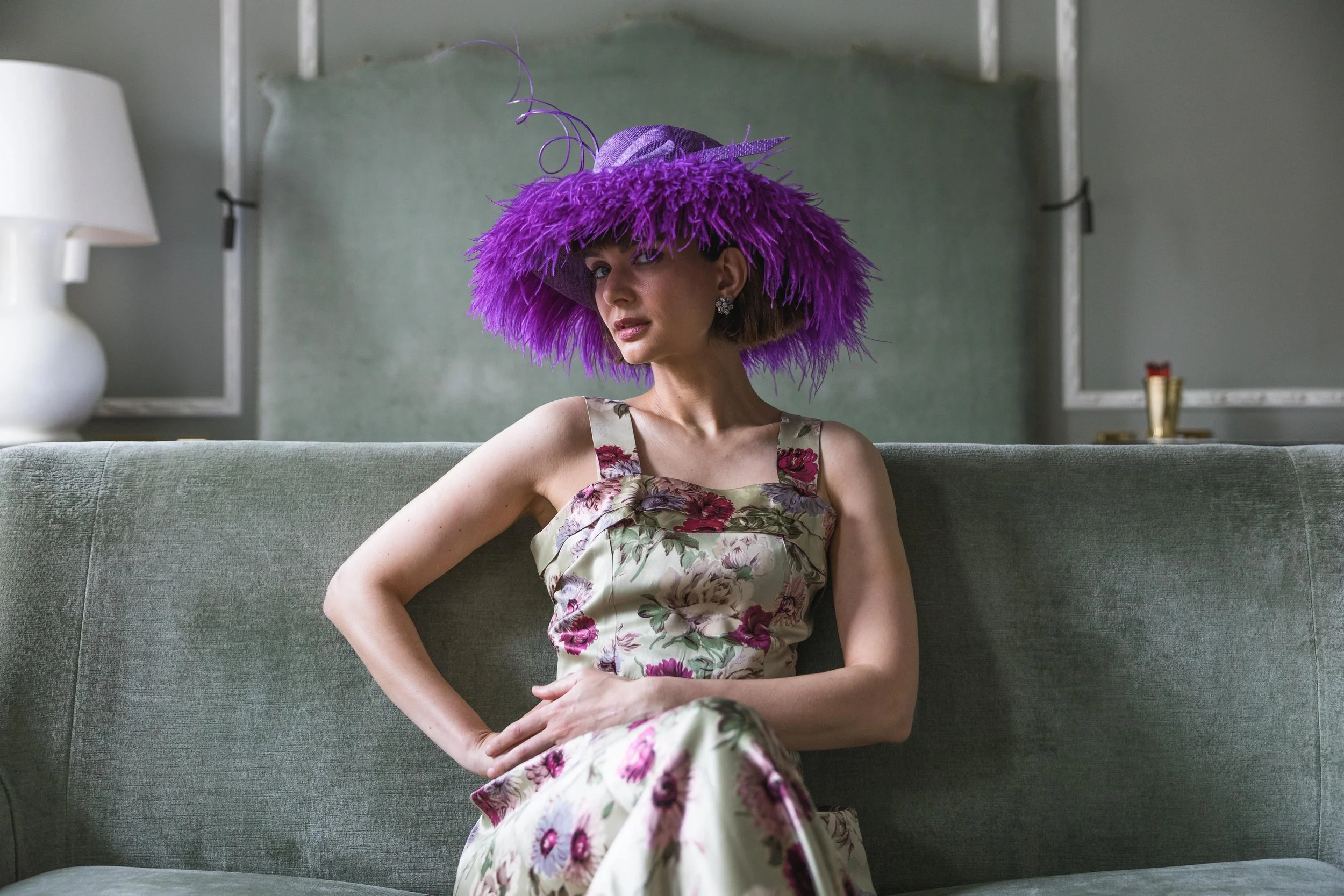 Ostrich Feather Brim Hat (3).jpg