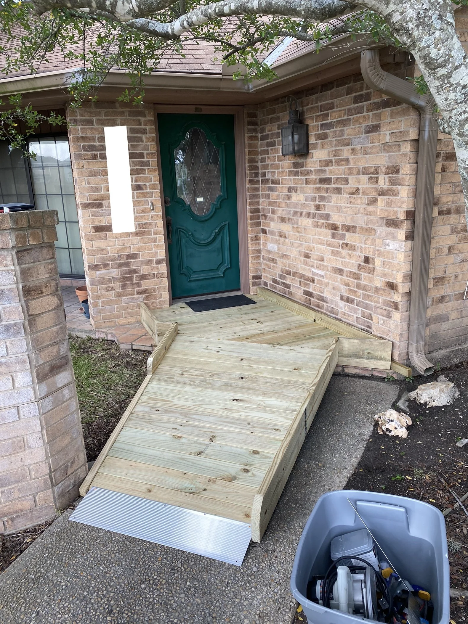 custom wood wheelchair ramp