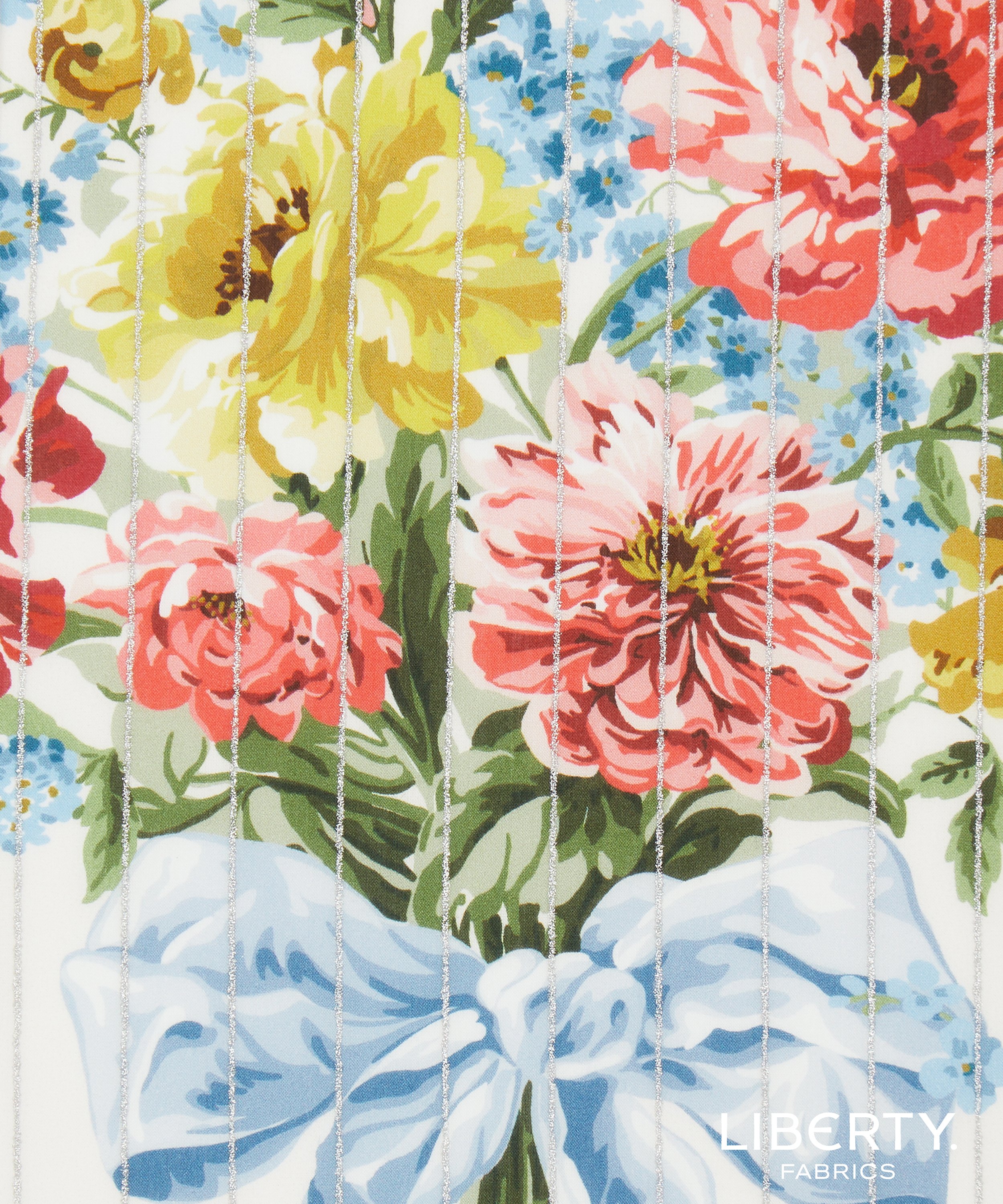 Liberty Fabrics x Bridgerton Bow Bouquet Stripe Tana Lawn™ Cotton