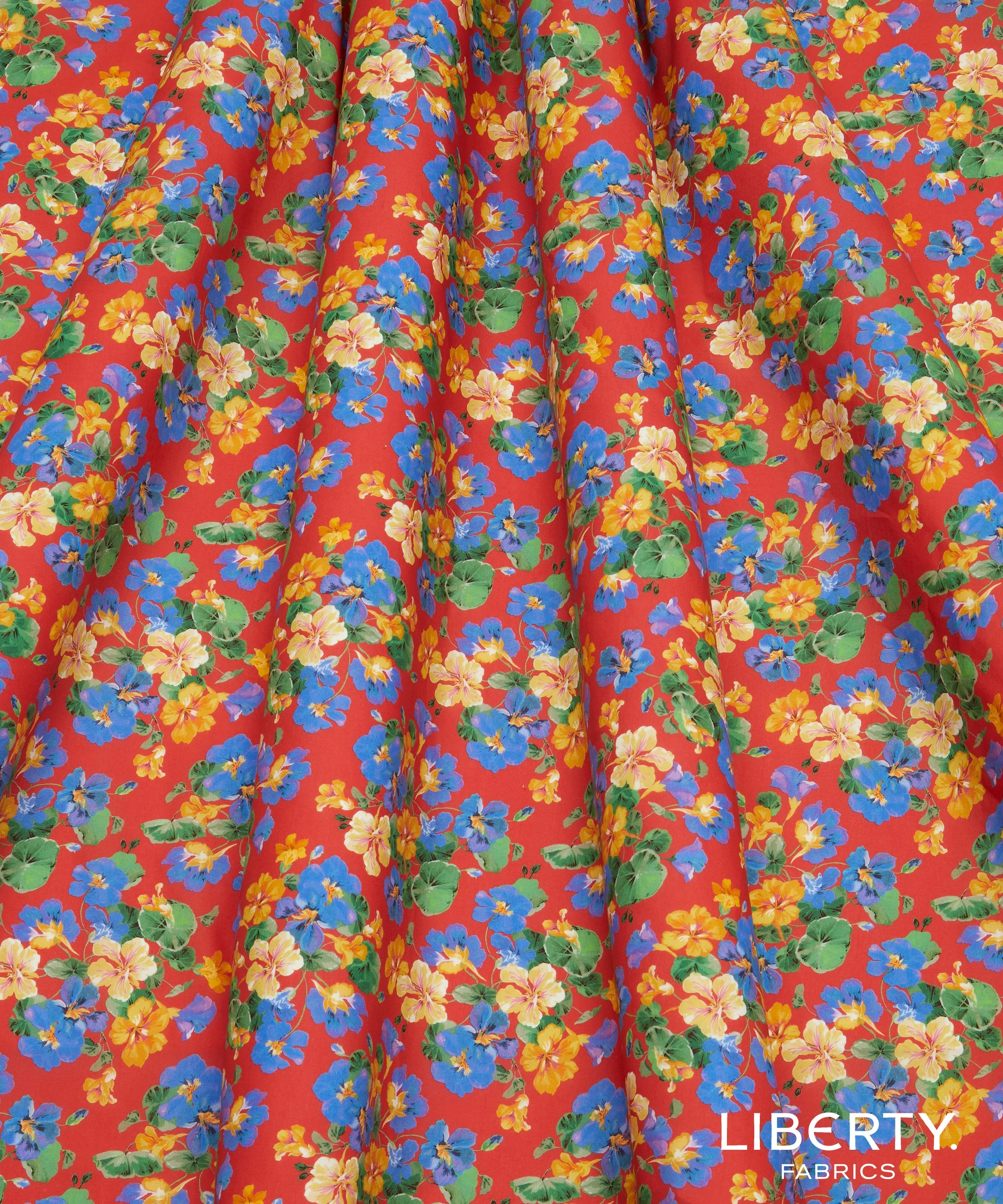 Liberty Painted Nasturtium (B) Tana Lawn