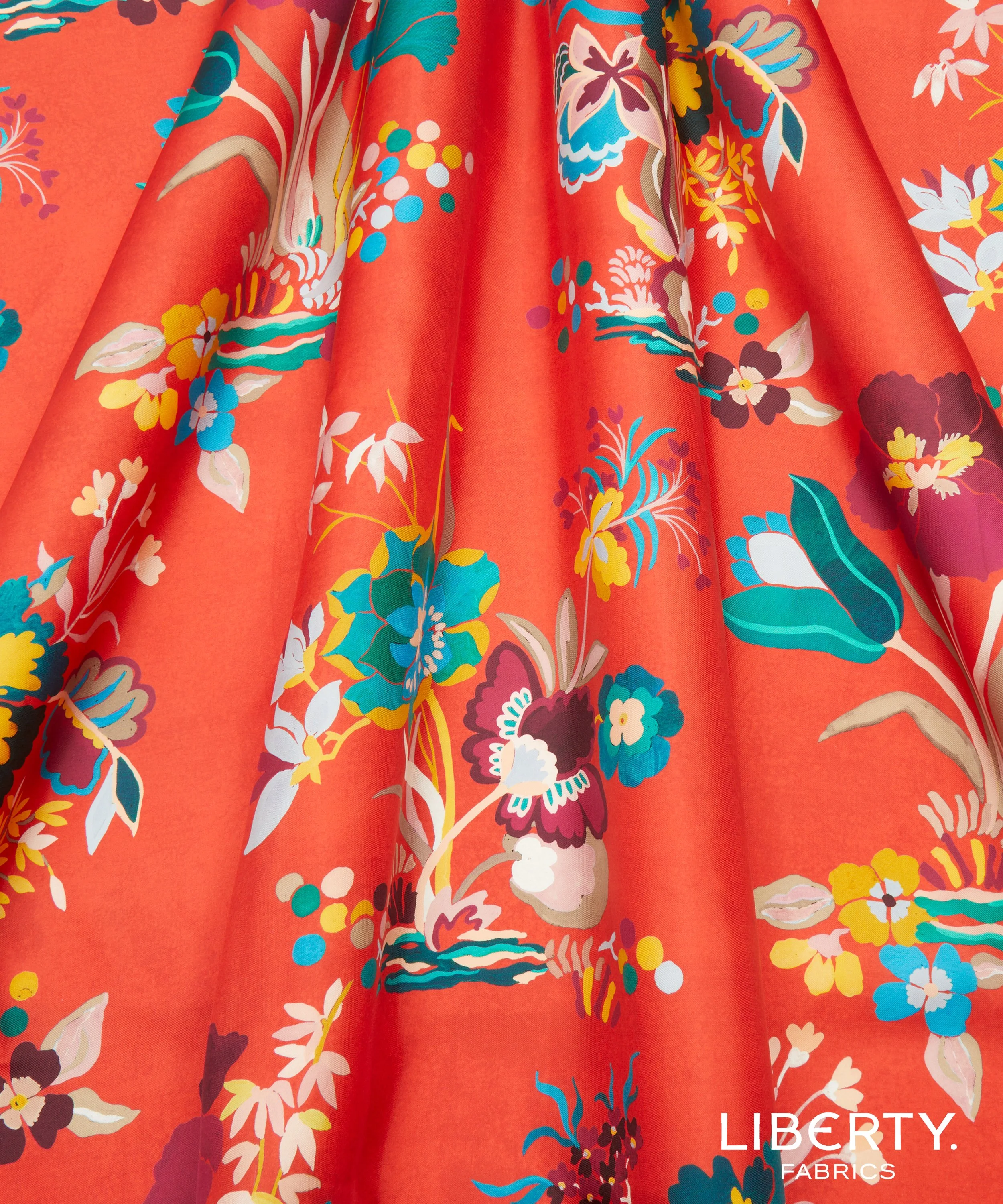 Liberty Kanazawa Flowers (C) Monument Silk Twill