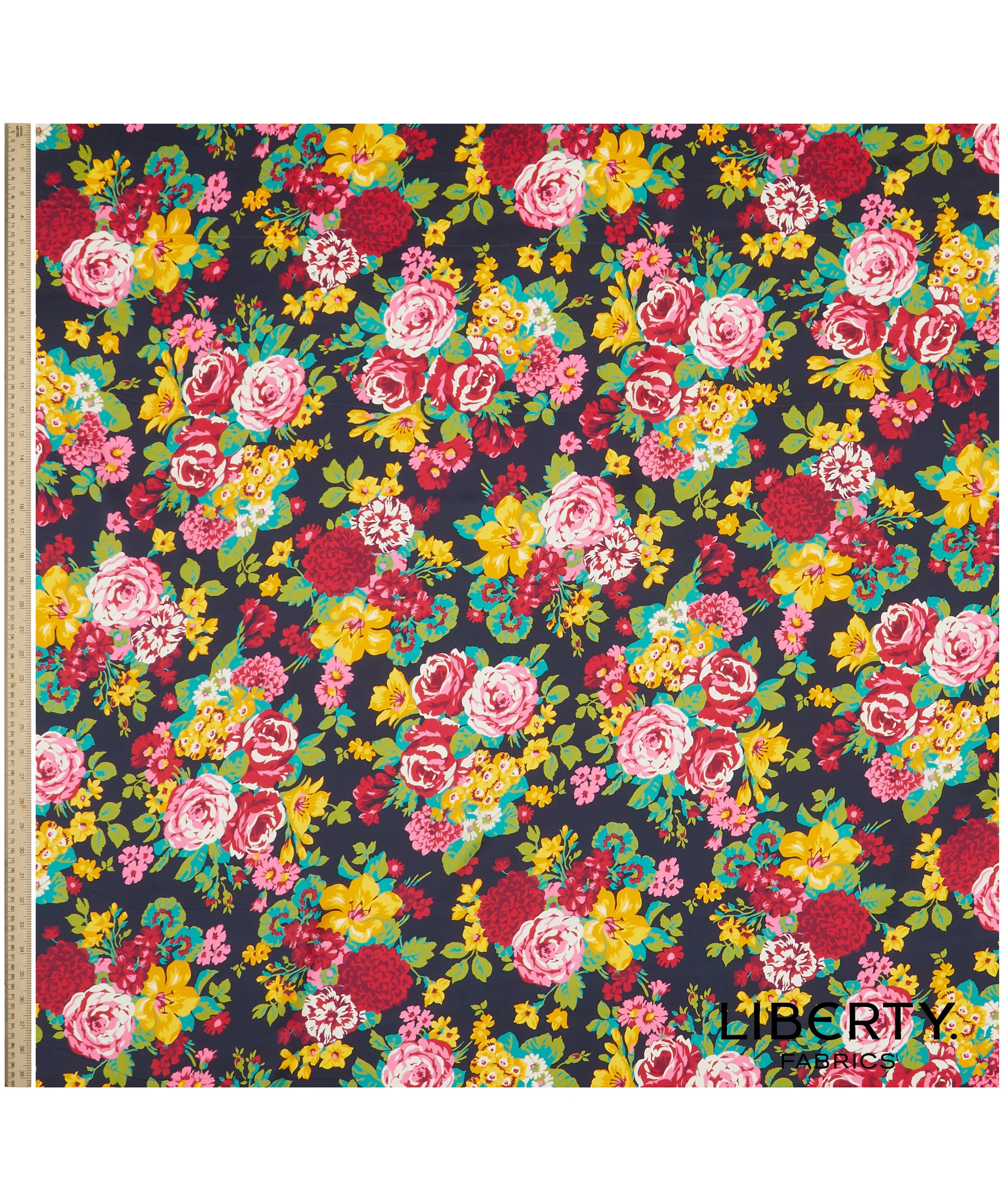 Liberty Flower Festoon (A) Kensington Crepe De Chine — Classic Textiles