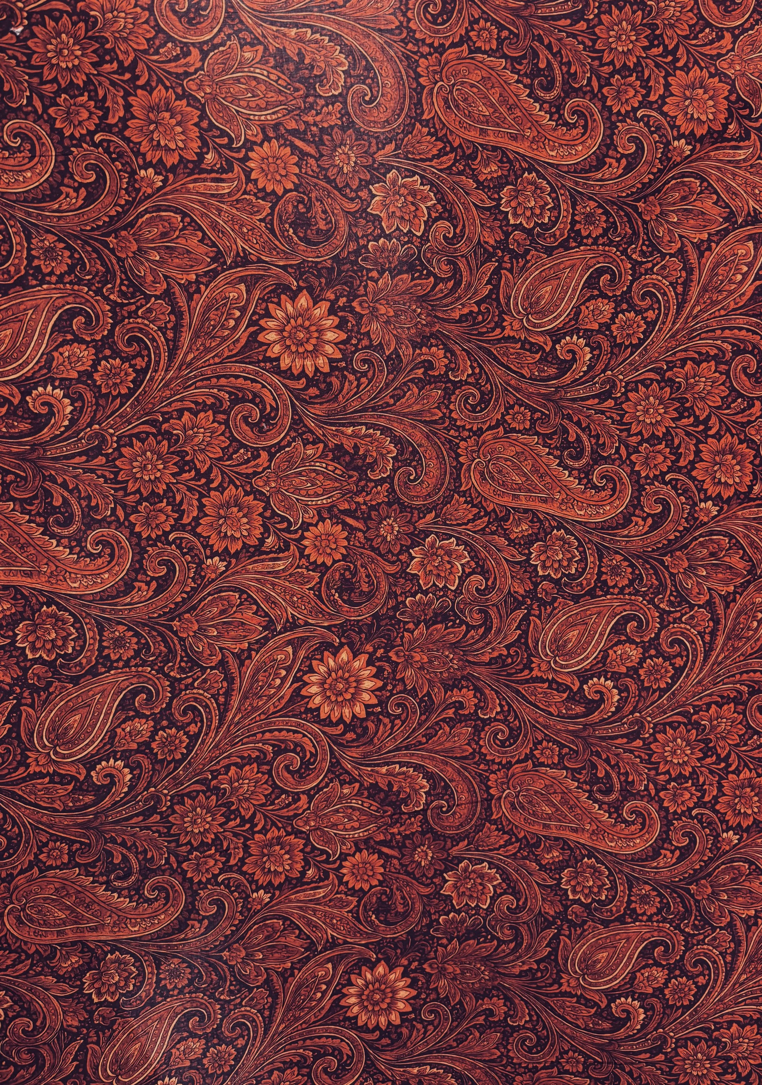 Burnt Saffron Tapestry Cotton Lawn