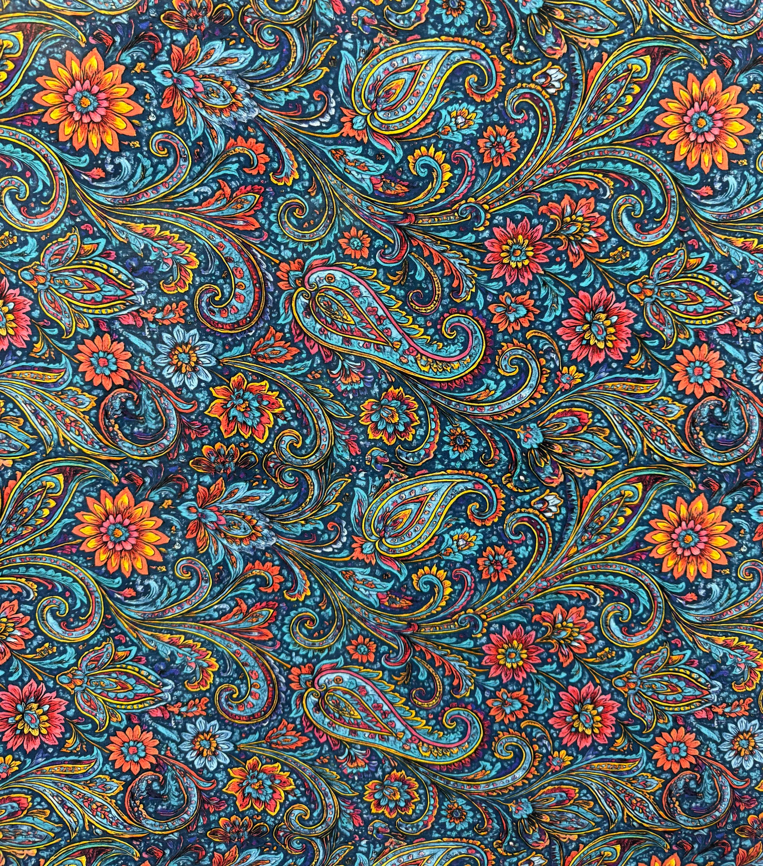 Blue Kaju Cotton Lawn