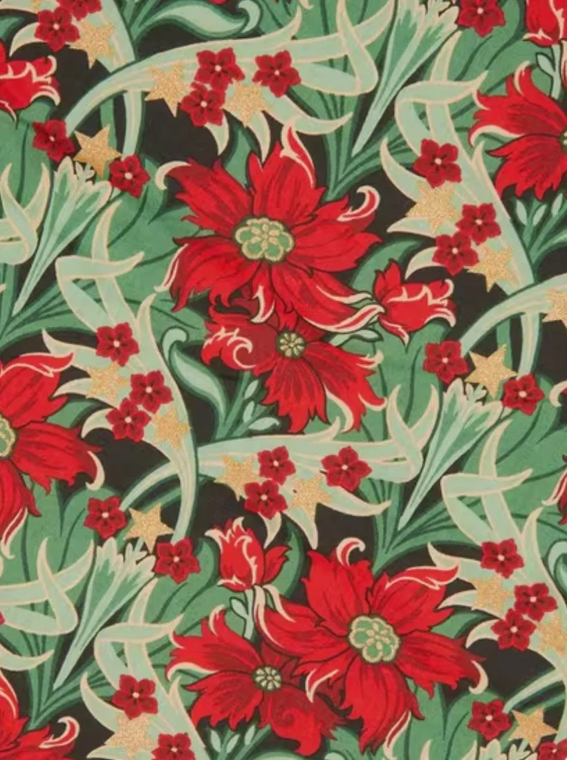 REMNANT Liberty Christmas Merry Mews Tana Lawn - 0.70CM