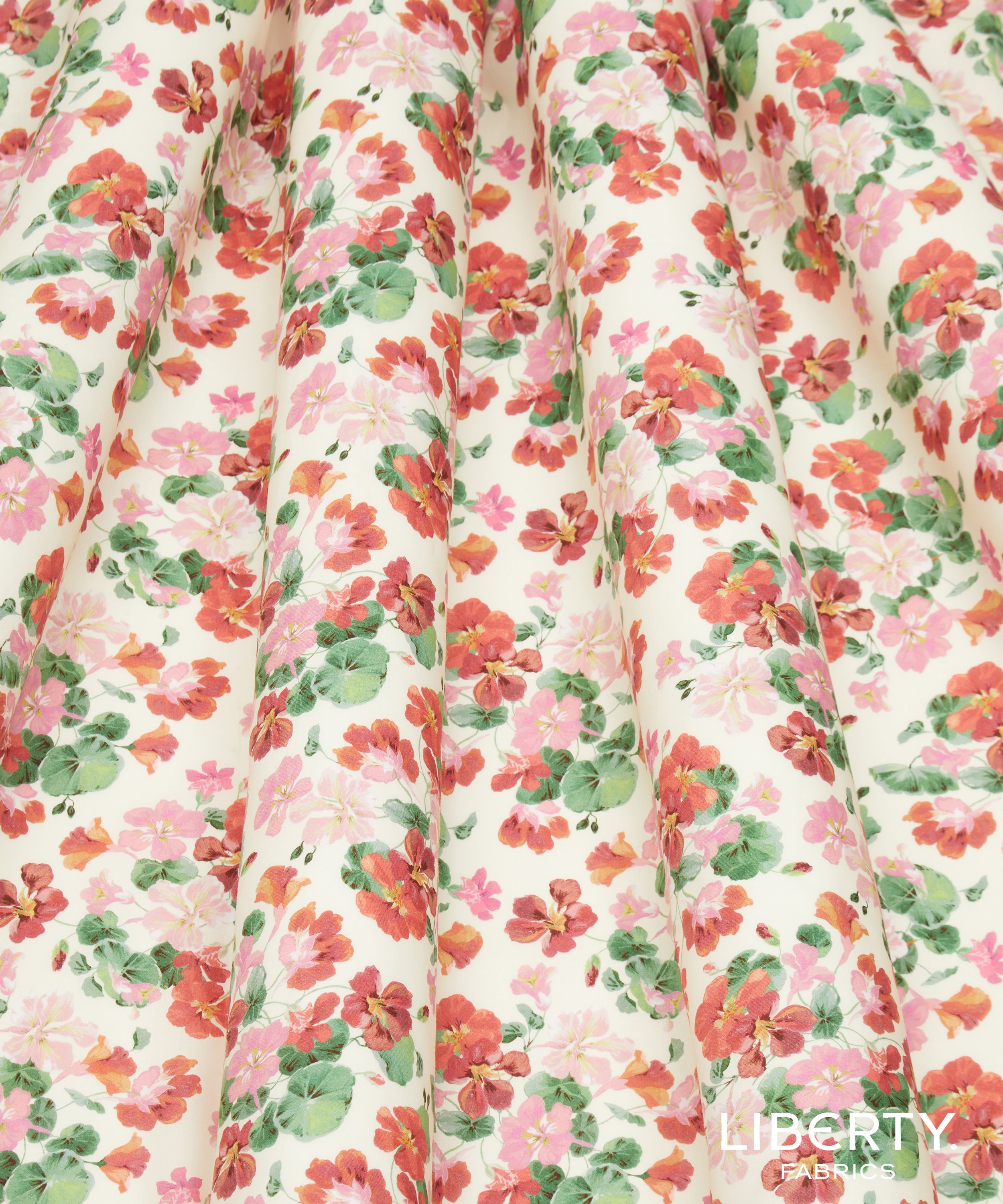 Liberty Painted Nasturtium (C) Tana Lawn