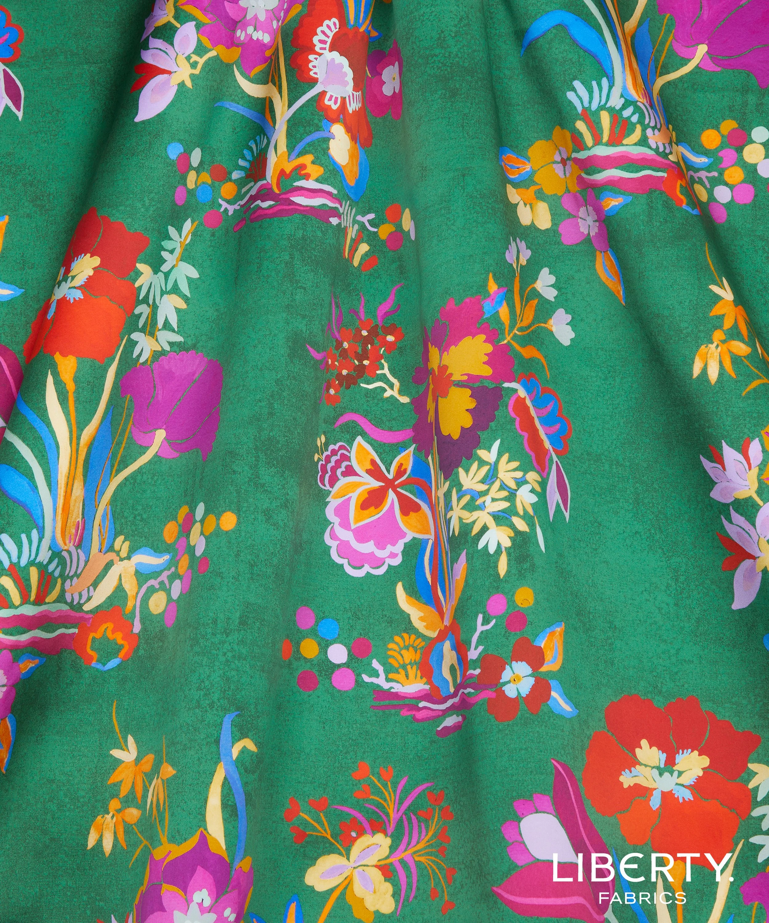 Liberty Kanazawa Flowers (A) Belgravia Silk Satin
