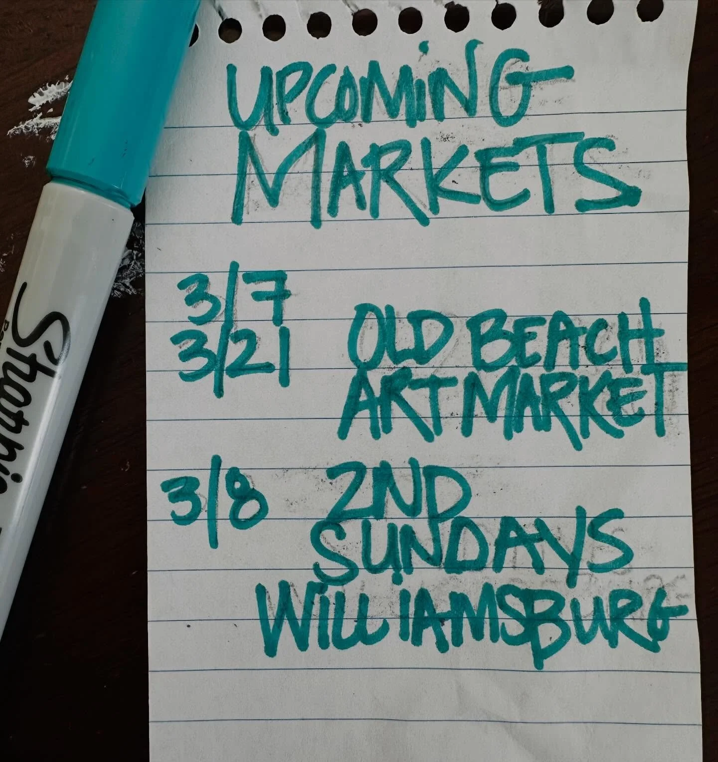 I&rsquo;m coming out of hibernation!! 🥱 Three dates this month where you can catch me in person for all your colorful and unique coastal functional and fine art needs 🖼️🛍️

3/7 and 3/21 - @oldbeachartandecomarket 
3/8 - @2ndsundays 

#ArtMarket, #
