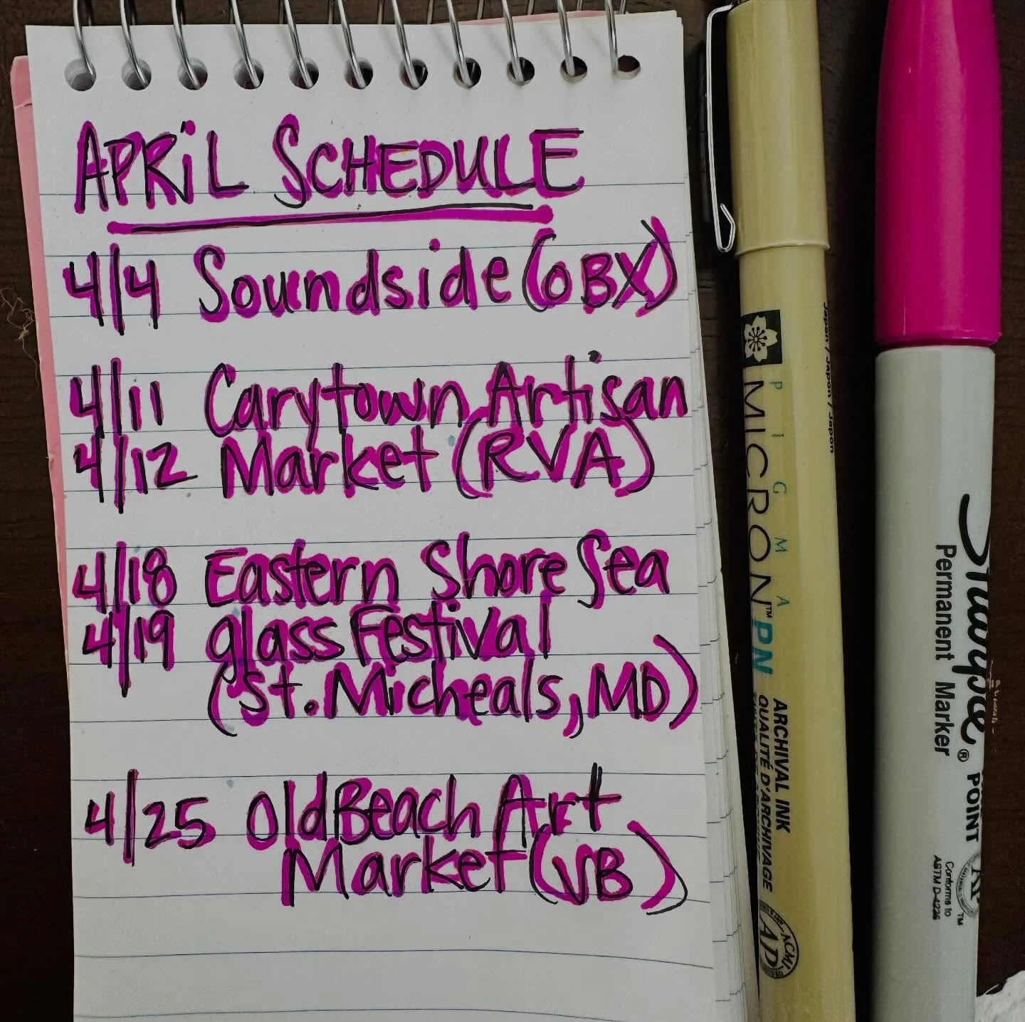 🚨 April Schedule 🚨
See you outside!