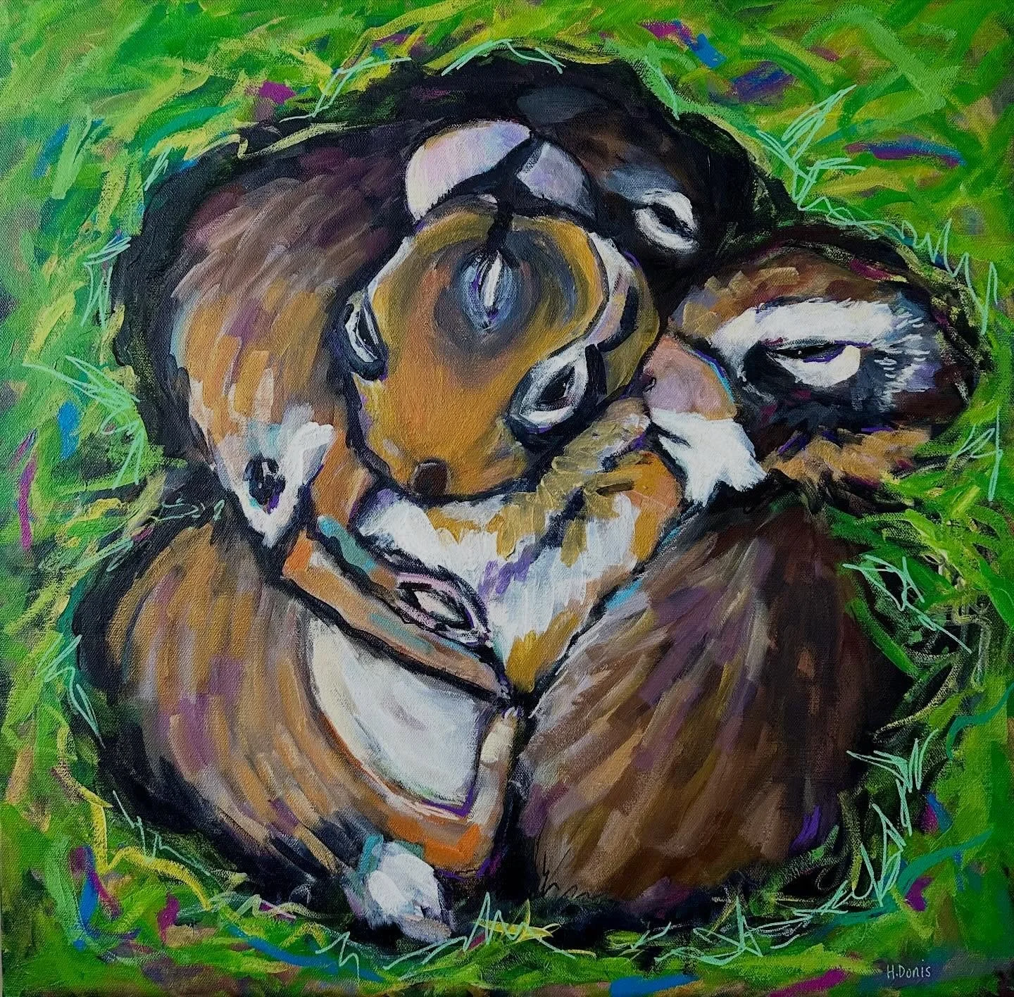 This painting came quickly two years ago and I haven&rsquo;t thought much about it since until recently.

As my father was nearing the end of his life, something shifted. My three siblings and I&mdash;who don&rsquo;t always move through the world as 