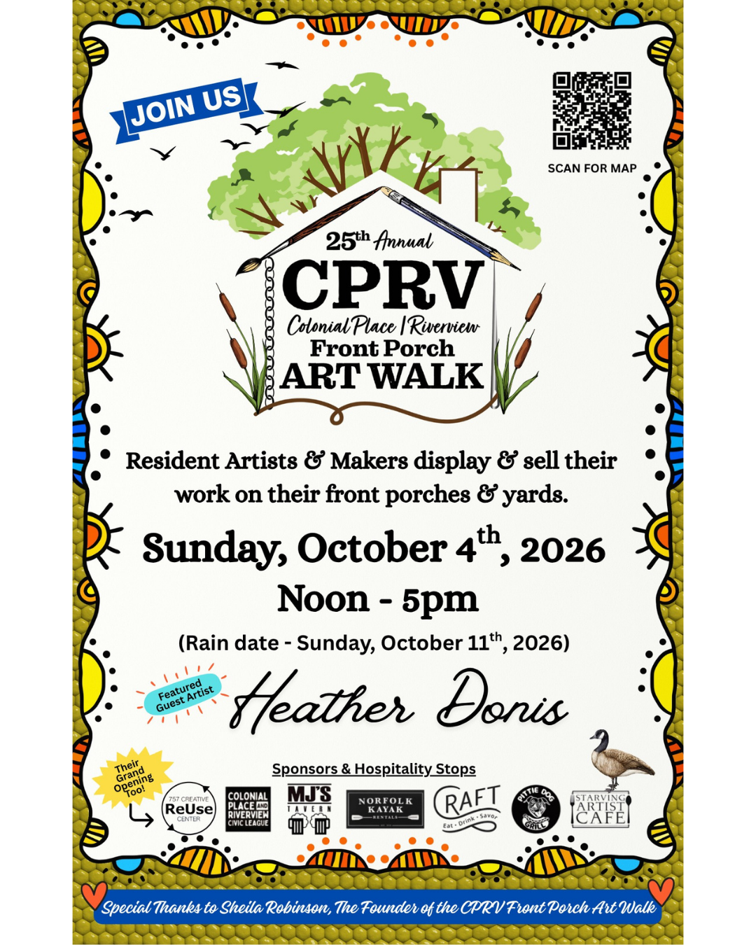 Colonial Place/Riverview Front Porch Artwalk