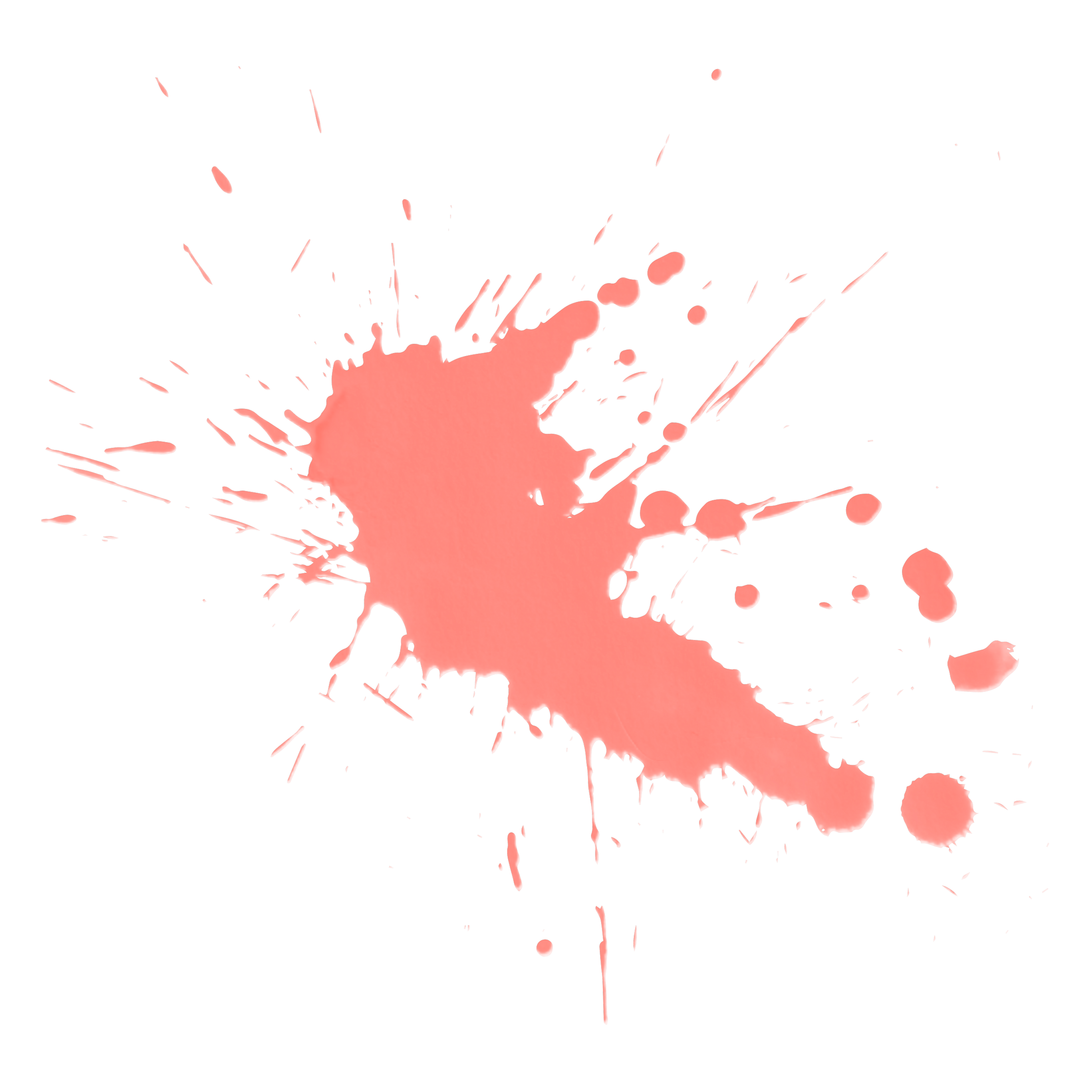 A splash of red paint or ink splattered across a black background with some red and blue digital effects.