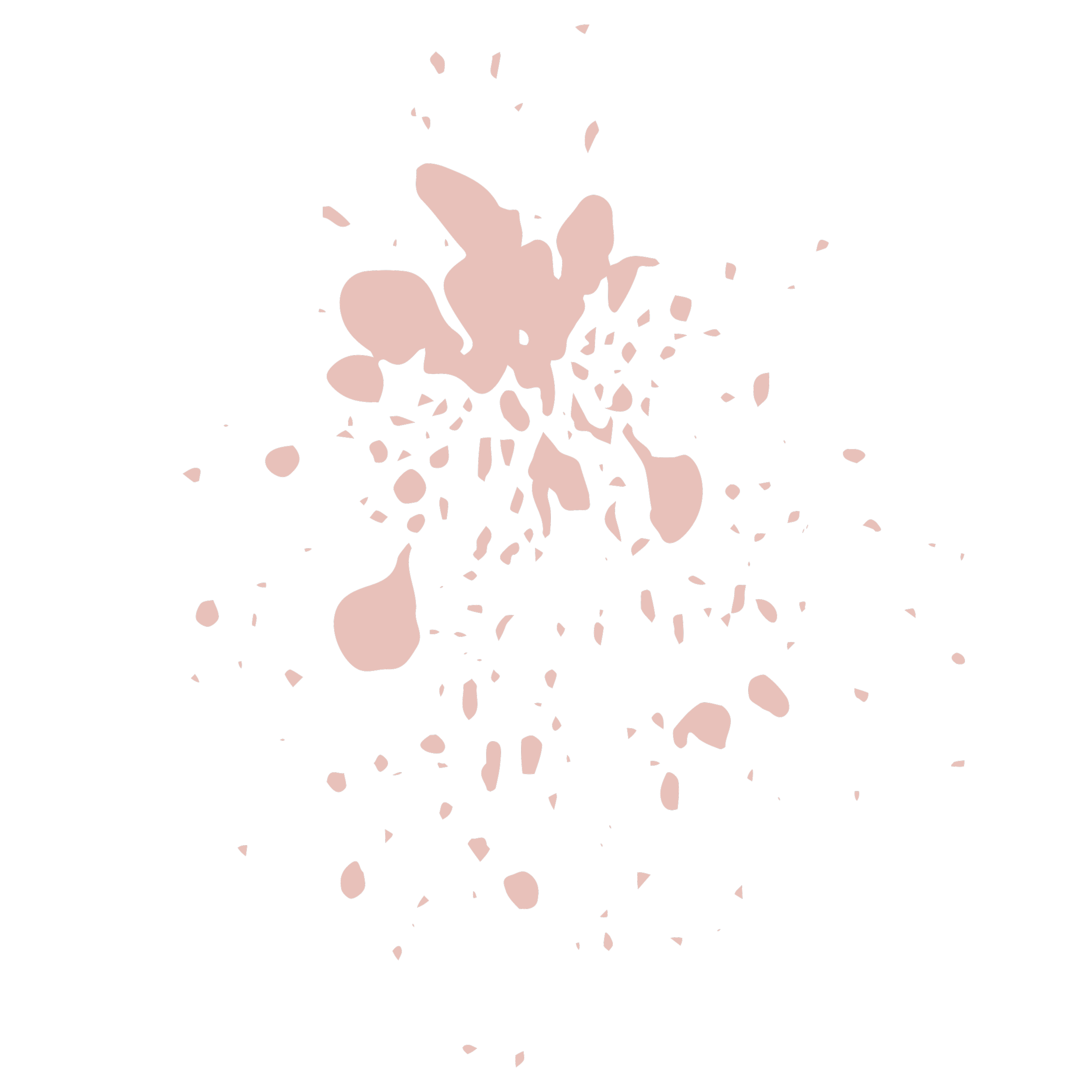 Pink paint splatter on black background.