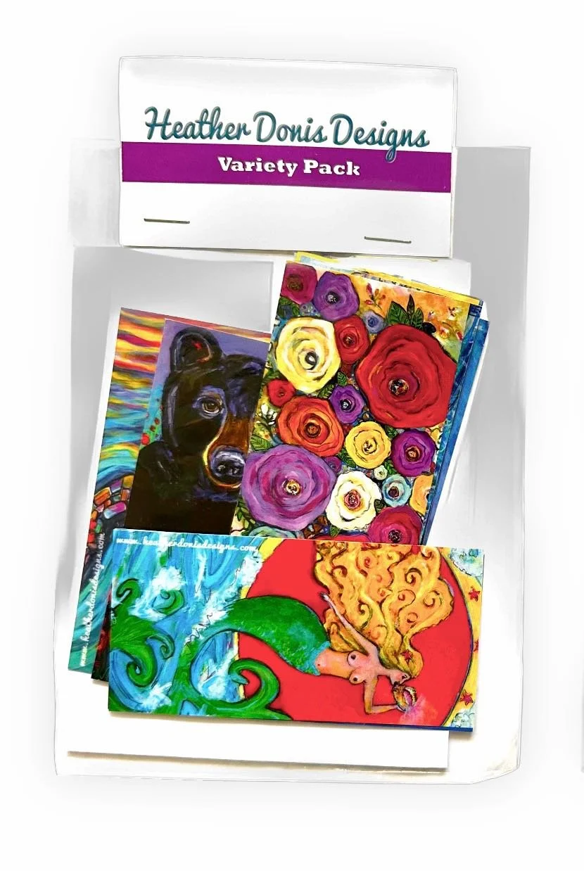 Pack of stickers from virginia beach artist